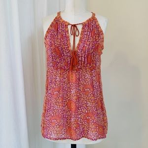 Joie floral boho silk tank